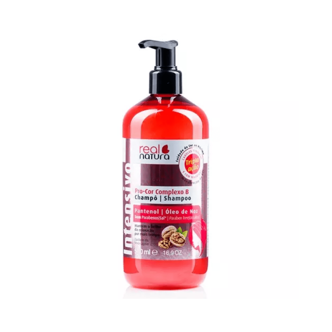 Real Natura - Champú sin sal Pro-Colour B Complex 500ml