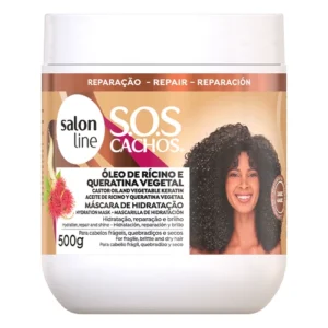 Salon Line S.O.S Cachos, Rícino e Queratina Máscara 500g