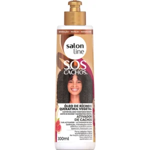 Salon Line S.O.S Cachos, Rícino e Queratina Ativador de Cachos 300ml