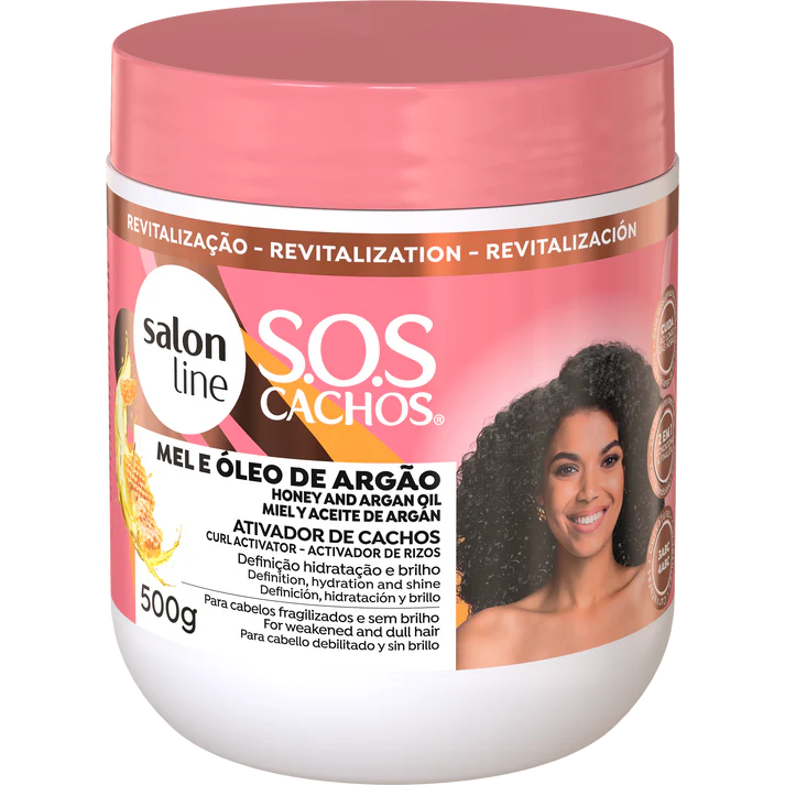 Salon Line S.O.S Cachos Extrato de mel Ativador de Cachos 500g