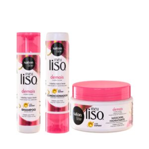 Meu Liso Demais Champú + Acondicionador + Kit Mascarilla Salon Lin