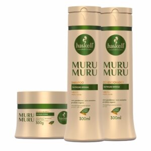 Kit Haskell Murumuru Shampoo + Condicionador + Máscara- Brasil Cosméticos