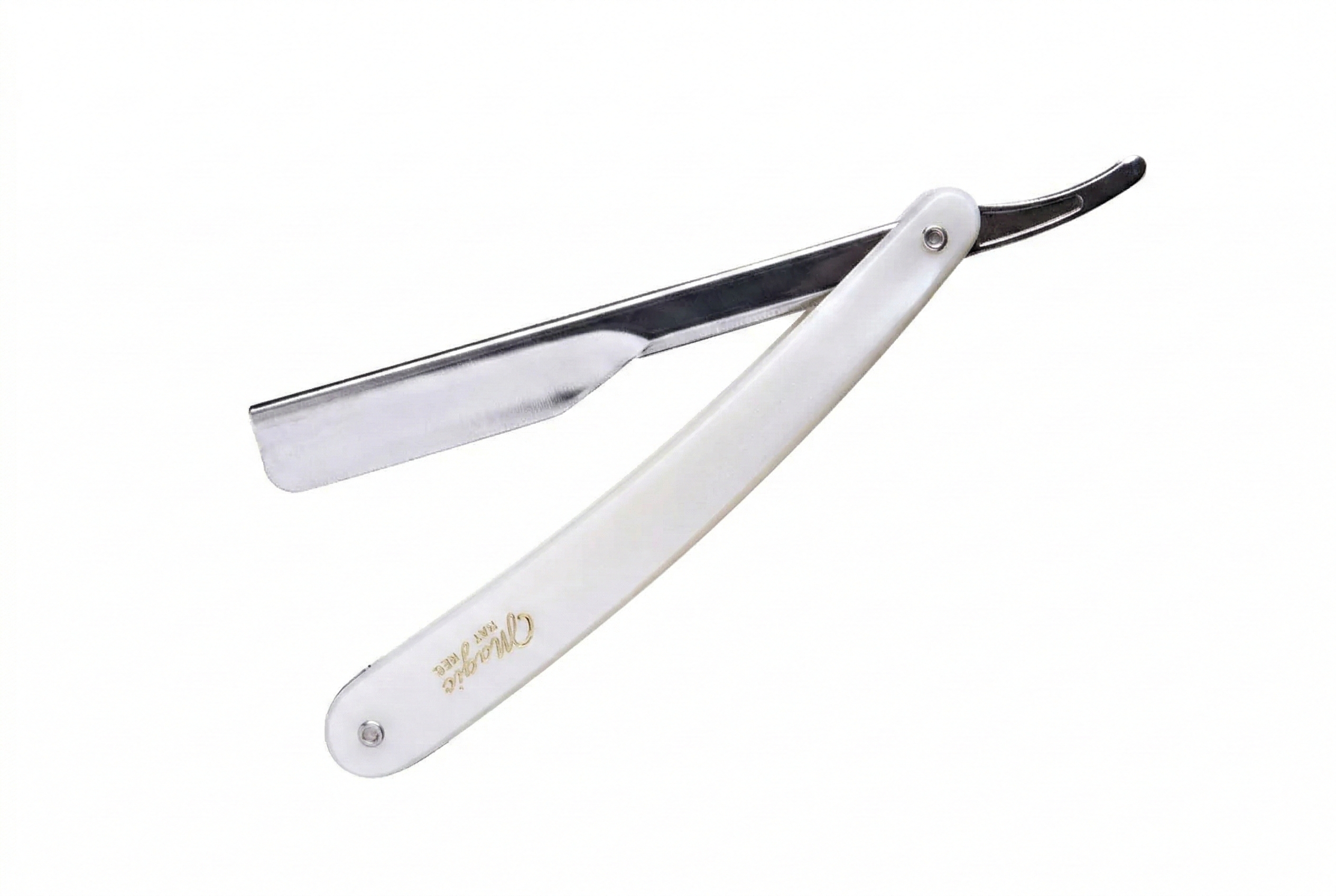 RickiParodi Navalha Magic Barbear Clássica Plástico Preta/Branca