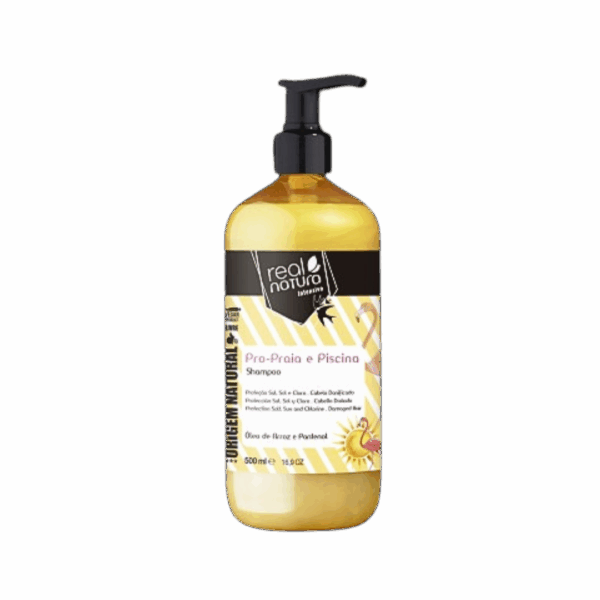 Real Natura Shampoo Sem Sal Pro Mar & Piscina 500ml