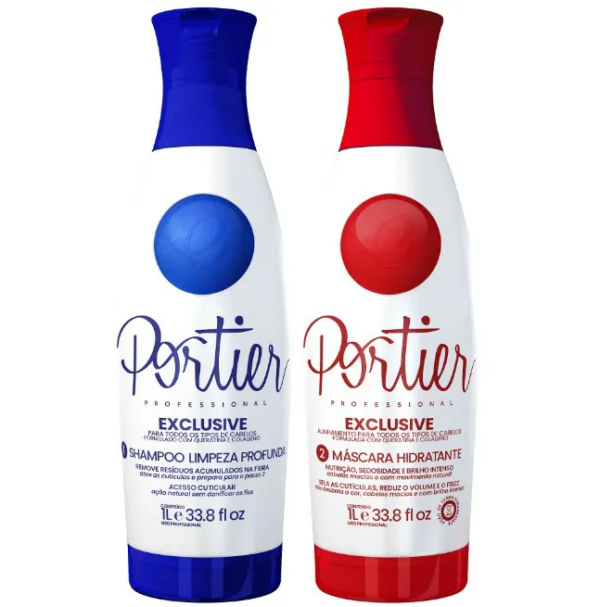 Kit Portier Exclusive Alisamento - Progressiva Brasileiro 2x1L Nova Embalagem