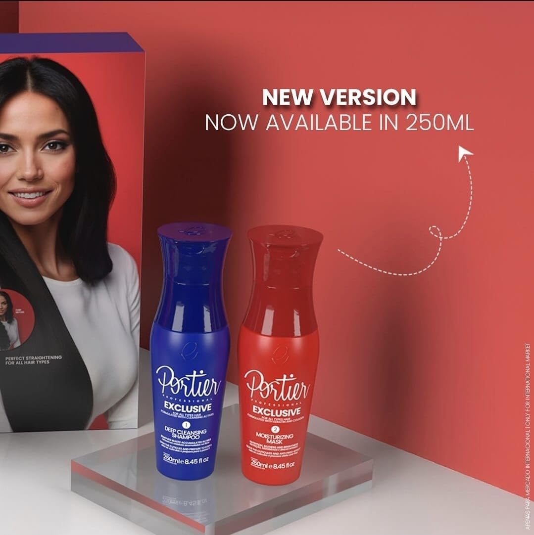 Portier Exclusive Alisamento Progressiva Brasileira Kit 2×250 ml - Image 2