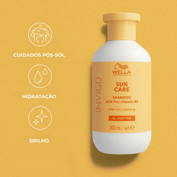 El kit Wella Professionals Invigo Sun Care ofrece protección UV, hidratación y reparación intensiva para todo tipo de cabello antes, durante y después de la exposición al sol.