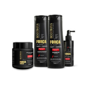 Kit Bio Extratus Força Com Pimenta Shampoo + Condicionador + Tônico Capilar Anti queda + Finalizador
