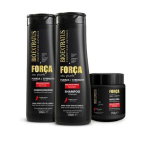 Kit Bio Extratus Força Com Pimenta Shampoo + Condicionador + Máscara
