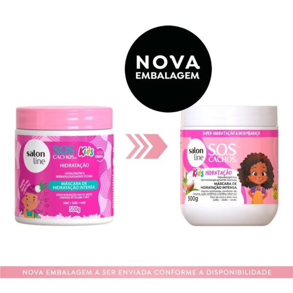 Kit Salon Line Sos Cachos Kids Linha Infantil Completa 5-Produtos