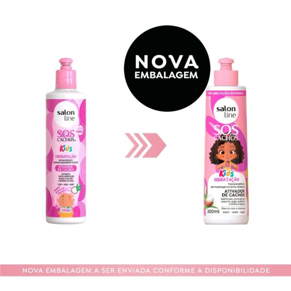 Kit Salon Line Sos Cachos Kids Linha Infantil Completa 5-Produtos