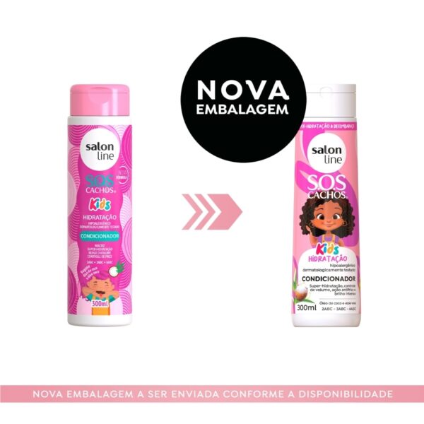 Kit Salon Line Sos Cachos Kids Linha Infantil Completa 5-Produtos