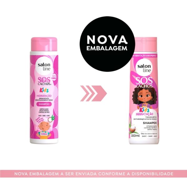 Kit Salon Line Sos Cachos Kids Linha Infantil Completa 5-Produtos