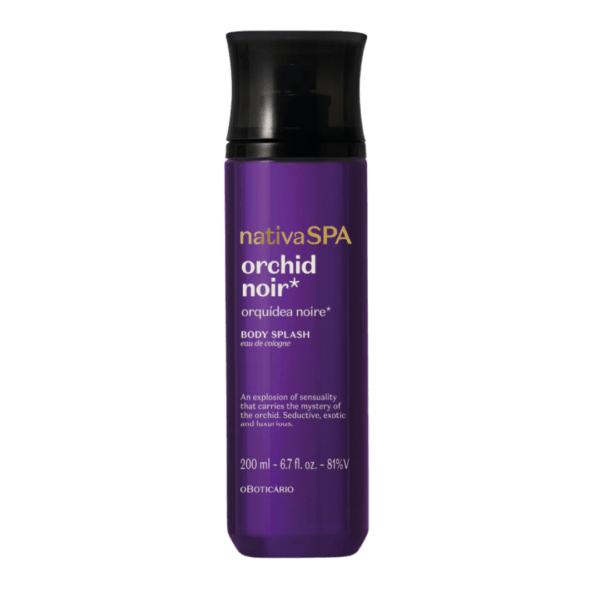 O Body Splash Nativa Spa Orquídea Noire transforma a tua noite num momento de cuidado completo, com uma pele hidratada, fragrância marcante e explosão de sensualidade. O segredo da fragrância está na sensualidade que a Orquídea Noire carrega. Uma flor icónica e misteriosa cujo aroma floral amadeirado, exótico e sensual dura a noite inteira para a pele acordar perfumada.