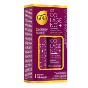 Kit Gota Dourada Shampoo + Condicionador Colágeno + Aminoácidos e Ácido Salicílico