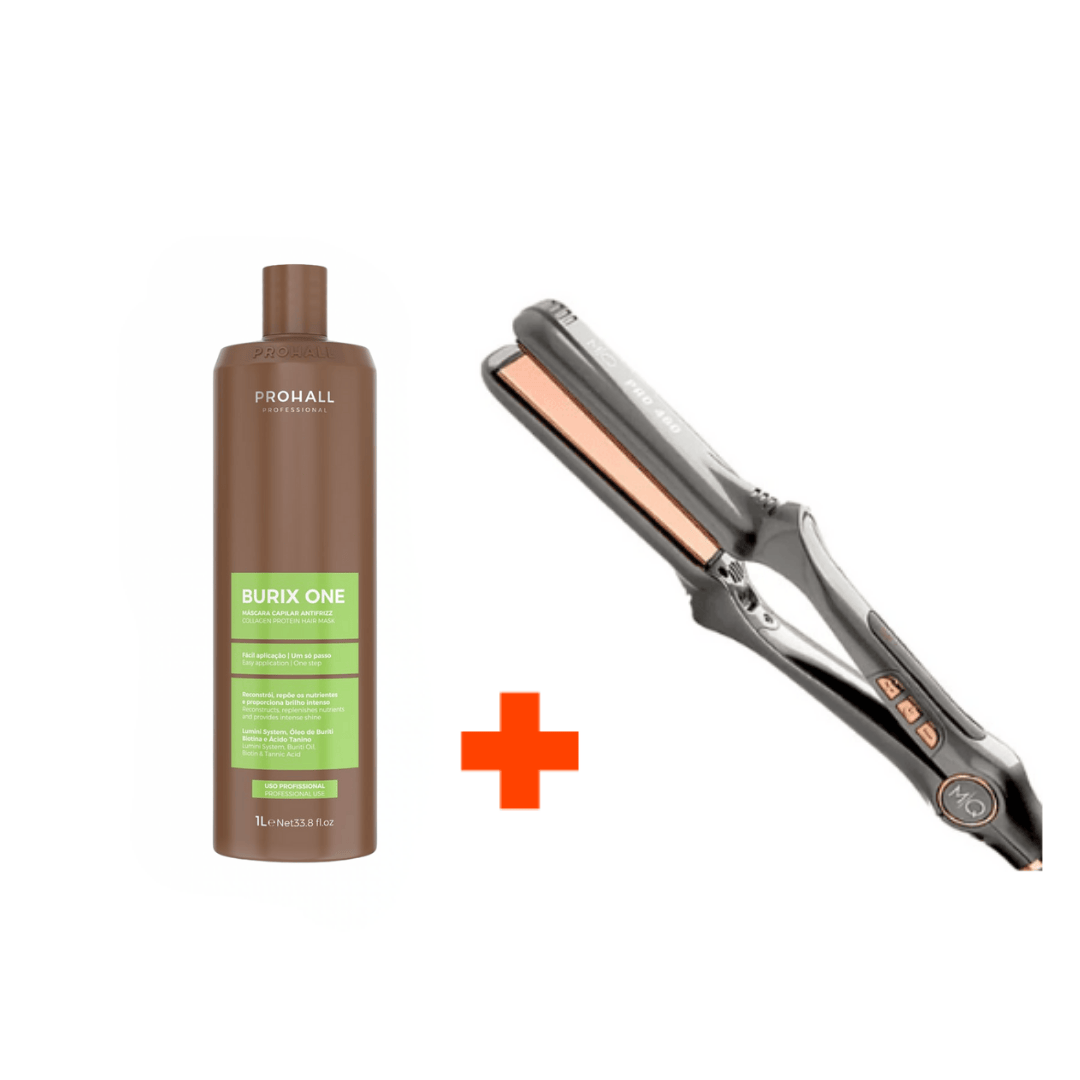 Prohall Burix One Alisamento 1000 ml + Prancha de Titânio MQ Pro 480