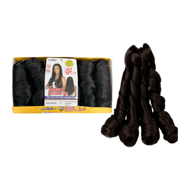 Ser Mulher Trança French Curl Para Tranças Leves Cor 4 Dark Brown 70 cm 480g