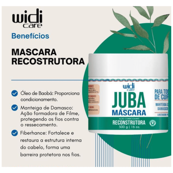 Widi Care Juba Máscara Reparação 500g