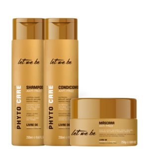 Kit Let Me Be Phyto Care Anti Frizz - Shampoo+Condicionador+Máscara