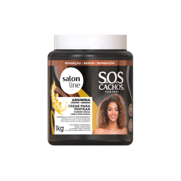 Salon Line S.O.S. Cachos Arginina Creme Para Pentear 1kg