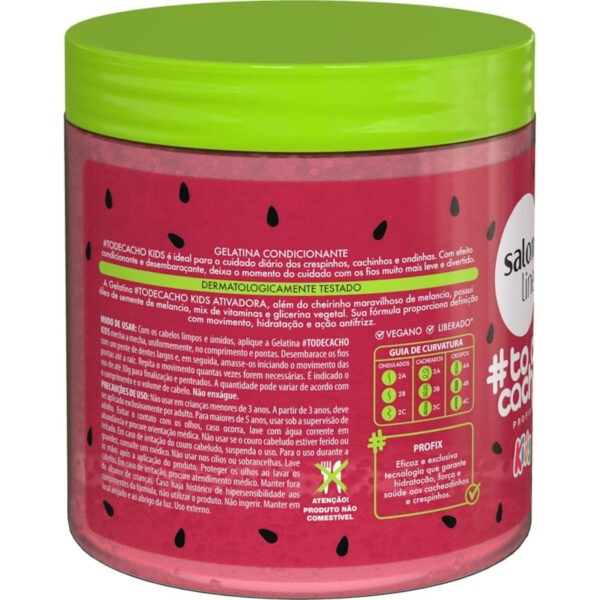 Salon Line #TodeCacho Kids Gelatina Modeladora Melancia 550g