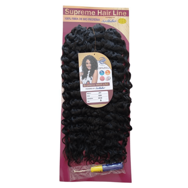 Ser Mulher JOY Crochet Braids Cor 2 Preto Natural Cabelo Cacheado 300g