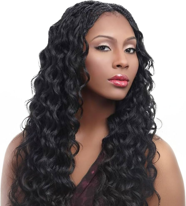 Ser Mulher OCEAN WAVE Crochet Braids Cor T1B/Silver Black/Silver Degradê Cabelo Ondulado 300g