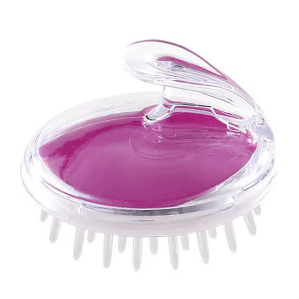 Escova de Silicone Massageadora do Couro Cabeludo Roxa