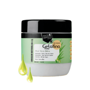 Real Natura Gelatina Capilar Aloé Vera Hidra 500ml