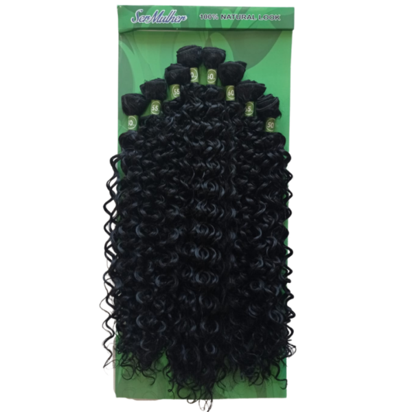 Ser Mulher MAUI Tissagem Preto Cabelo Cacheado 300g