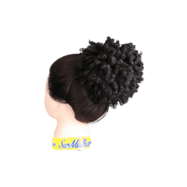 Elástico Afro Puff para cabelos cacheados Afro. Suave e natural ao toque!