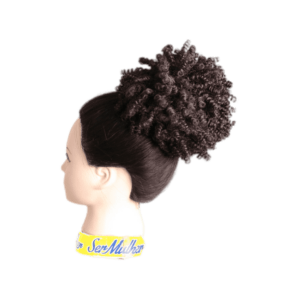 Elástico Afro Puff para cabelos cacheados Afro. Suave e natural ao toque!