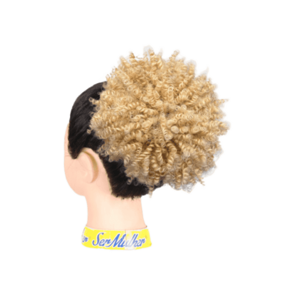 Elástico Afro Puff para cabelos cacheados Afro. Suave e natural ao toque!