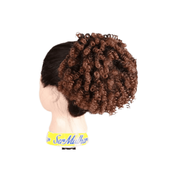 Elástico Afro Puff para cabelos cacheados Afro. Suave e natural ao toque!