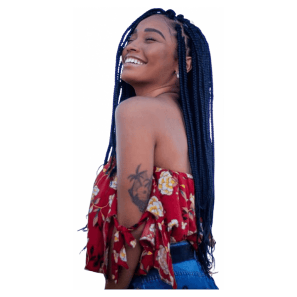 Fibra sintética de 522G para método Box Braids! Possibilidade de diversos tipos de penteados como: Box braids, tranças soltas, enraizadas, twists e outros métodos. Anéis incluídos!