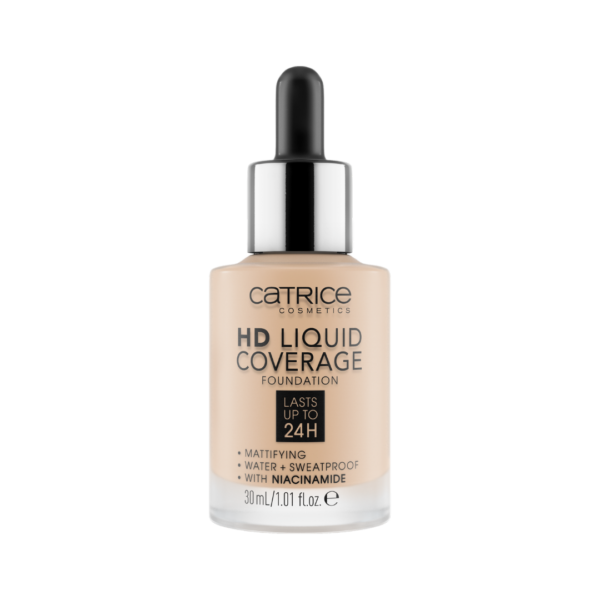 Procura uma nova base favorita? A HD Liquid Coverage Foundation oferece uma cobertura natural e uma textura ultra leve. Para um look ainda mais natural, a base pode ser misturada com protetor solar e aplicada no rosto em conjunto. 