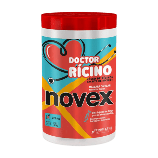 Doctor Rícino é vegan e tem o selo Pet Love, por não ser testado em animais. Com o rícino extraído de uma planta chamada mamona, este produto tem grandes vantagens: é rico em ácidos gordos; com vitamina E; contém os ómegas 6 e 9.