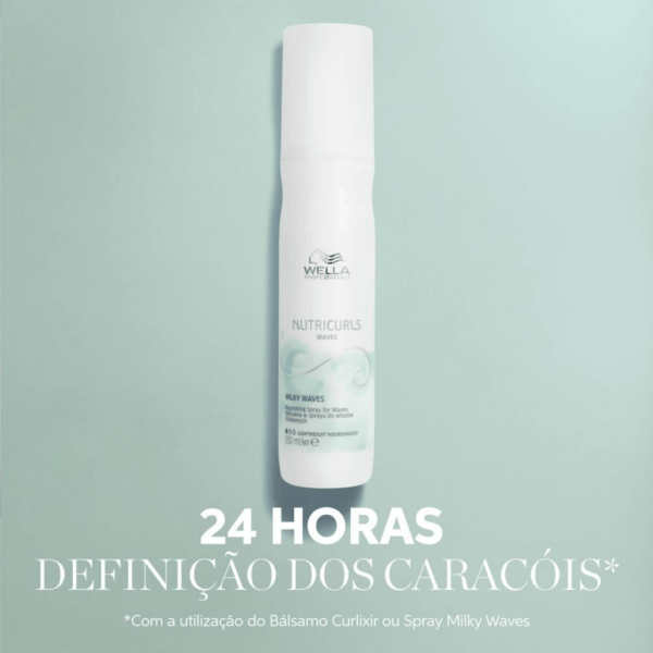 Spray leitoso ligeiro, sem enxaguamento, que nutre e dá um aspeto natural ao cabelo, criando ondas ligeiras.