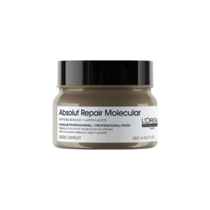 Máscara L'Oréal Absolut Repair Molecular! Repara e fortalece para un cabelo mais forte e suave! +94% forte, +85% de suavidade. Para todo o tipo de cabelo danificado.