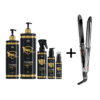 O Kit de Alisamento Pantera Negra, com fórmula concentrada e componentes de última tecnologia, proporciona cabelos super alinhados, 10x mais brilho e maciez. Combinado com a Prancha Elipsis 3000 230ºC, equipada com tecnologia de ponta para desempenho excepcional! São a escolha ideal para profissionais exigentes!