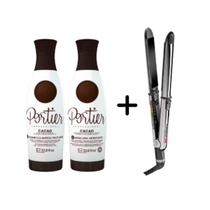 O Alisamento Portier Cacao, à base de cacau brasileiro, limpa, hidrata e trata os fios, garantindo alinhamento capilar com controle de volume e frizz de forma natural. Combinado com a Prancha Elipsis 3000 230ºC, que oferece tecnologia de ponta e desempenho superior, é a escolha ideal para profissionais que buscam resultados impecáveis.