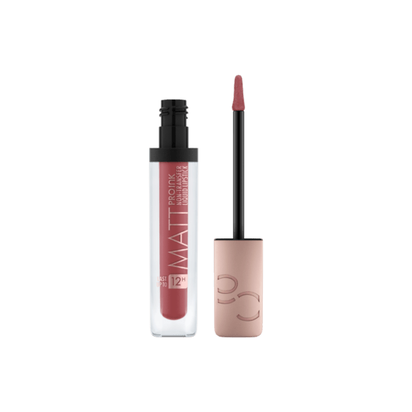 O batom Matt Pro Ink Non-Transfer Liquid Lipstick de longa duração é o companheiro ideal para um dia longo, uma vez que dura até 12 horas. Quer esteja numa reunião, num almoço ou numa aula de ioga depois do trabalho, o batom mate aguenta qualquer situação do dia-a-dia. 