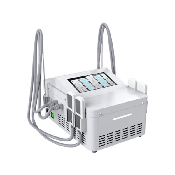 Um equipamento avançado para redução de gordura localizada, combinando criolipólise e eletroestimulação muscular. Com 4 placas de resfriamento ajustáveis de -10°C a 4°C e tecnologia EMS de 2 a 100Hz, proporciona um tratamento não invasivo e eficaz para remodelação corporal.