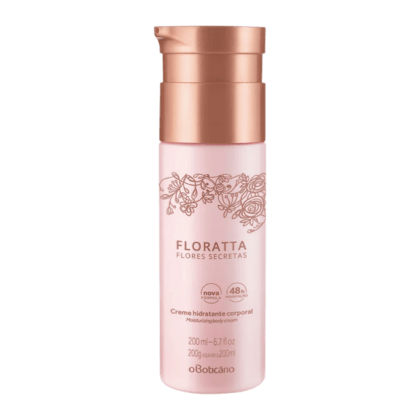 O Creme Hidratante Corporal Floratta Flores Secretas é o item que faltava para compor seu nécessaire de autocuidado. Com uma textura deliciosa e aconchegante, promove uma hidratação por até 48 horas, revelando um toque aveludado que deixa sua pele macia e hidratada. 