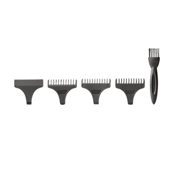 Projetada para proporcionar cortes ultra-precisos e acabamentos impecáveis. Equipada com uma lâmina de aço inoxidável em formato "T", permite aparar, detalhar e criar desenhos com extrema definição. Seu motor potente e design ergonômico garantem um manuseio confortável e eficiente.