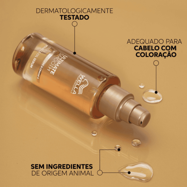 Tratamento nutritivo de luxo para cabelos secos e crespos! ULTIMATE SMOOTH Miracle Oil Serum é um óleo capilar delicado que nutre profundamente o cabelo por dentro e por fora, deixando-o visivelmente mais suave e brilhante - nutrindo o cabelo em 30 segundos, com maciez que dura até 3 dias*. Com esqualano e ômega-9.