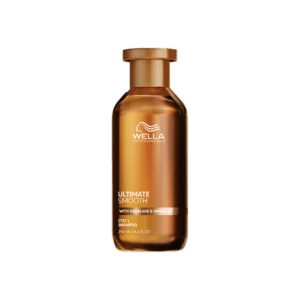 Shampoo para cabelos opacos, secos e crespos! O Shampoo ULTIMATE SMOOTH é formulado com a tecnologia Metal Purifier para desintoxicar seu cabelo de metais. Ele também contém Squalane e Ômega-9 para nutrir profundamente o cabelo por dentro e recriar uma barreira protetora. Testado dermatologicamente e adequado para cabelos coloridos.