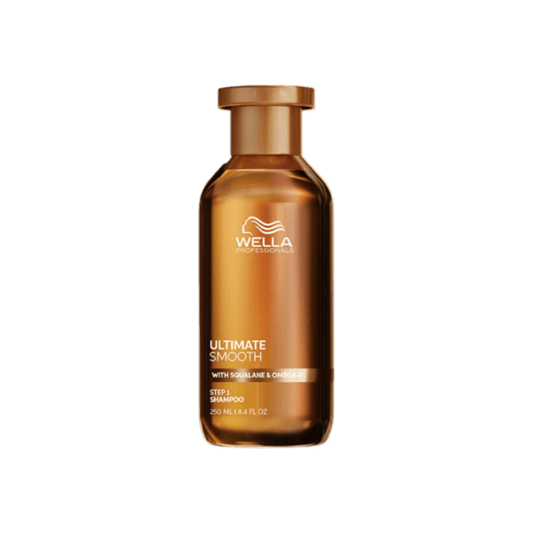 Shampoo para cabelos opacos, secos e crespos! O Shampoo ULTIMATE SMOOTH é formulado com a tecnologia Metal Purifier para desintoxicar seu cabelo de metais. Ele também contém Squalane e Ômega-9 para nutrir profundamente o cabelo por dentro e recriar uma barreira protetora. Testado dermatologicamente e adequado para cabelos coloridos.