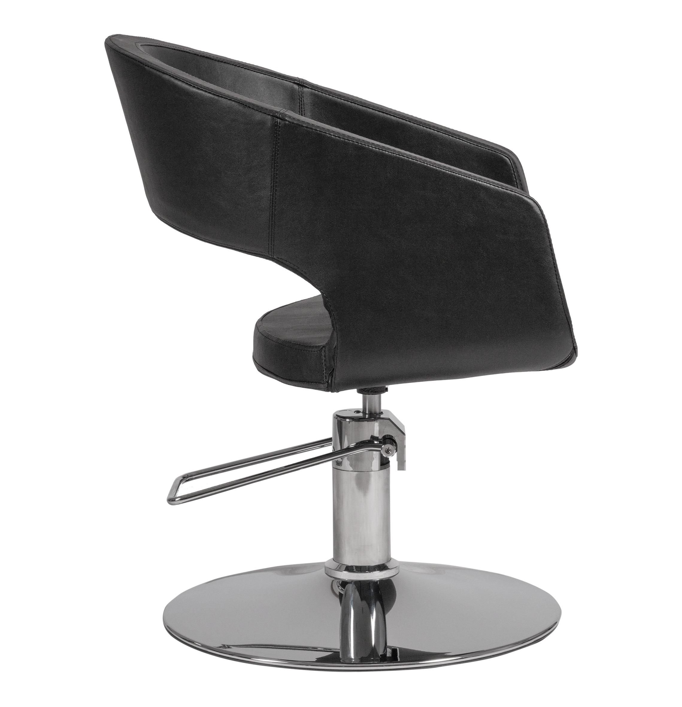 Mudi BOHO Cadeira de Estilismo com Base Redonda Preta Profissional - Imagen 2