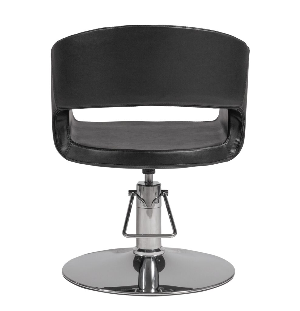 Mudi BOHO Cadeira de Estilismo com Base Redonda Preta Profissional - Imagen 5